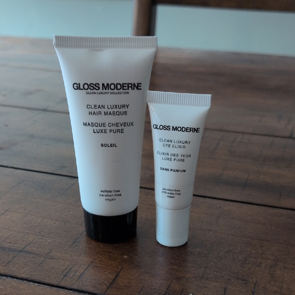 Gloss Moderne Clean Luxury Hair Masque & Eye Elixir - White